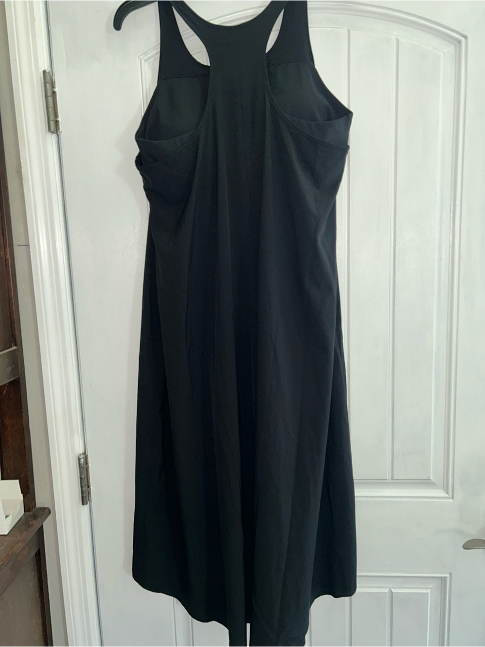 Halara Black Racerback Midi Dress with Built-In Bra - Women
